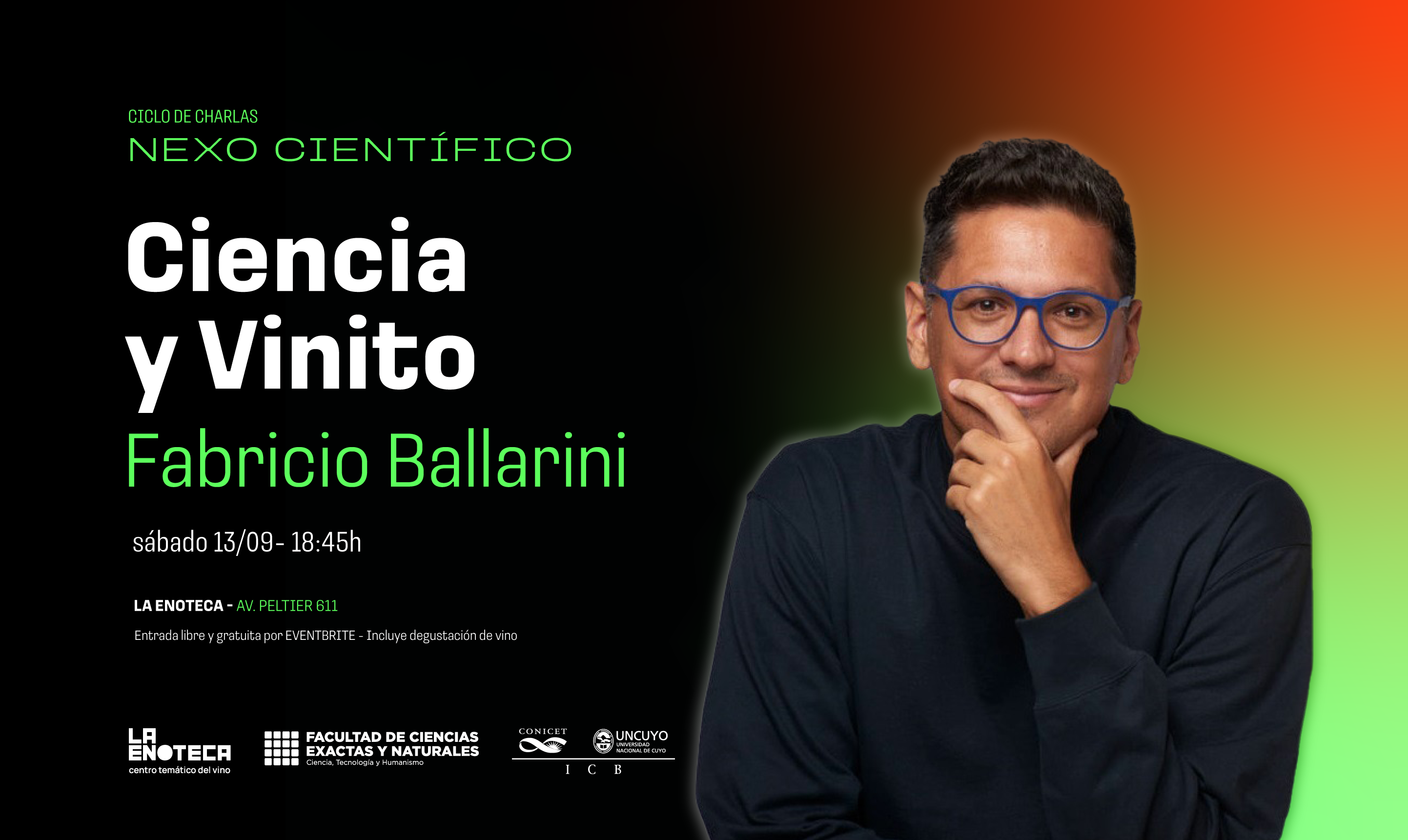 flyer nexo cientifico con fabricio ballarini